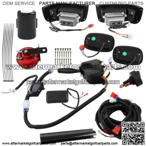 Golf Cart LED Headlight and Tail Light Kit  Fits For Club Car DS Carts 1993-UP