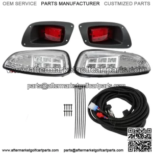 For 2016+ EZGO RXV golf cart Full LED Light Kit LED Headlights / LED Tail Lights