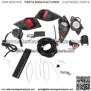 12V LED Light Kit + Turn Signal Horn Brake For Yamaha G29 YDR Drive 2007+ Golf