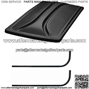 3G Universal 80" Golf Cart Roof Kit- Black for EZGO TXT Golf Carts