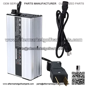 36V 5A Battery Charger Crows Foot Plug Replacement for Yamaha EZGO DS TXT Club Car Golf Cart