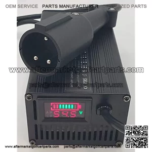 48V Club CAR Golf Cart Battery Charger Large LED Display 48 Volt Round 3 PIN