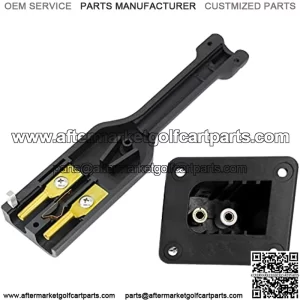 Golf Cart Charger Plug and Socket, 36V Powerwise Charger Receptacle, for EZGO Medalist TXT 1996 Up Electric Golf Carts Replaces Part Number 73345-G0173063-G01