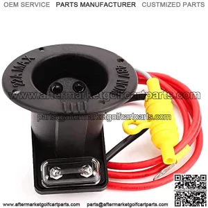 Golf Cart 48 Volt Charger Receptacle and Fuse Assembly for Club Car DS,Golf Cart Charging Receptacle 101802101 1017968-01 1018949-01