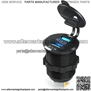 Golf Cart Charger Adapter,Dual Port USB Quick Charge 3.1,5A Fast Charging Charger Power Adapter for Golf Cart Club Car,EZGO and Yamaha (3.1 9-48V)