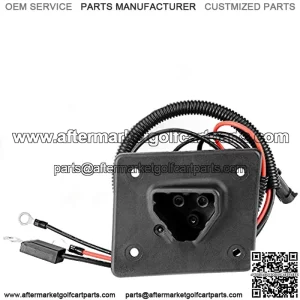 EZGO TXT RXV Charger Receptacle with Harness for 48V Golf Cart Delta-Q Charger Replaces OEM # 602529, 611200, 622417