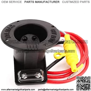 Golf Cart 48 Volt Charger Receptacle and Fuse Assembly for Club Car DS,Golf Cart Charging Receptacle 101802101 1017968-01 1018949-01