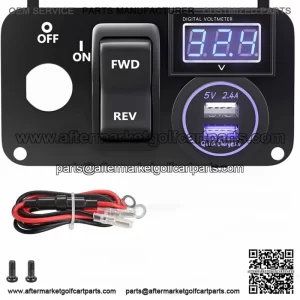 Golf Cart Key Switch Console Plate Fit EZGO TXT & PDS 2003-up Electric