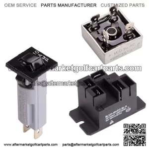 Golf Cart Battery Charger Repair Kit for Club Car 48V Powerdrive 1 & 2 Charger