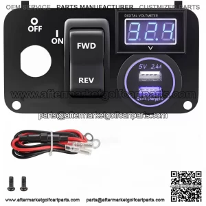 Golf Cart Key Switch Console Plate Fit EZGO TXT & PDS 2003-up Electric