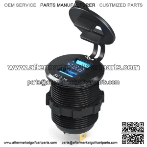 9-48V Golf Cart Voltage Meter with DualB 3.1 Charger for Yamaha Club Car EZGO