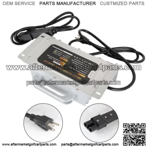 Golf Cart - 48 Volt 15 Amp Battery Charger -2 Pin Handle For Yamaha G19/G22