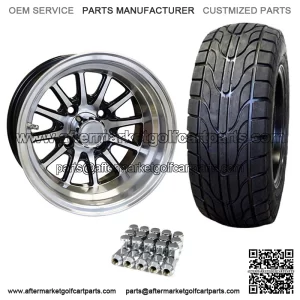 12" PHOENIX Wheels and 22x9.5-12" DOT Street Tires Combo - Set of 4 (Choose Your Color!)