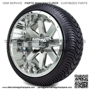 14" Chrome - Street Tire and Wheels Combo