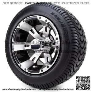 10" Machined Black - Tires and Wheels Combo