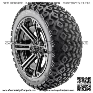 14" RX353 Machined Wheels and Lifted Tires Combo