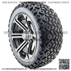 14" RX350 Machined Wheels and Lifted Tires Combo