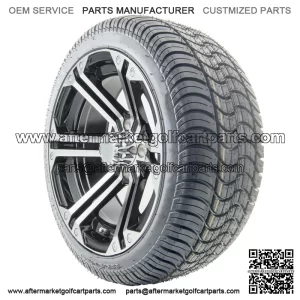 14" RX350 Machined Wheels and Tires Combo