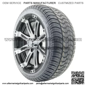 14" Machined Wheels (ET-0) and Tires Combo