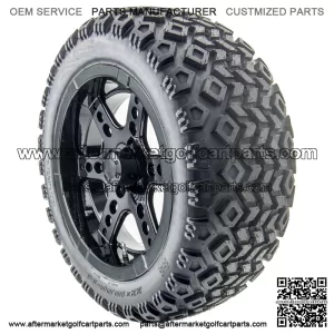 14" RX262 Black Wheels and Lifted Tires Combo