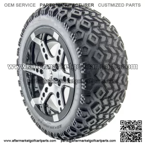 14" RX260 Machined Wheels and Lifted Tires Combo