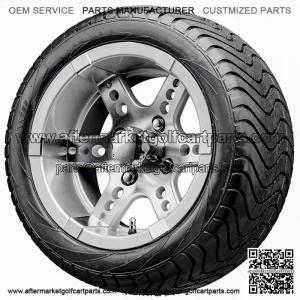 12" RX251 Machined Wheels and Tires Combo