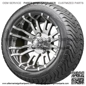 12" RX270 Machined Wheels and Tires Combo