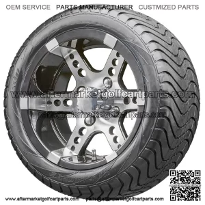 12" RX250 Machined Wheels and Tires Combo