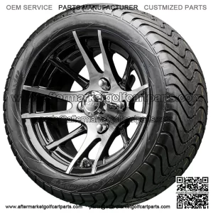 12" RX101 Machined Wheels and Tires Combo