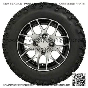 GTW Pursuit Golf Cart Tire & Wheel Combo, 22x11-12" SET OF 4 (22" Tall)