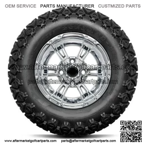 DoubleTake 23x10.5-12" Golf Cart Trail Tire & Wheel Combo (23" Tall Premounted)