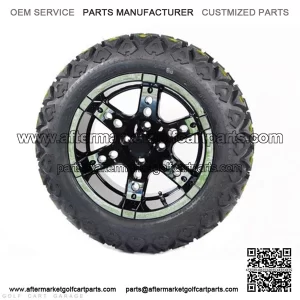 23x10-14" Golf Cart Tires & Wheels (23" Tall Pre-Mounted)