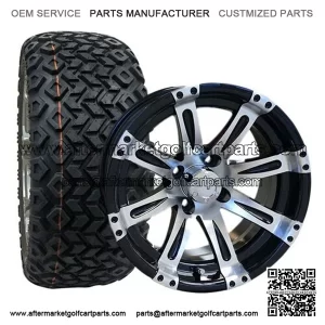 22x10-14" Golf Cart Tires & Wheels (22" Tall Pre-Mounted)