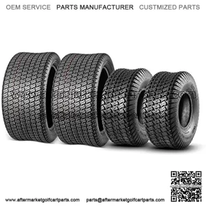 15x6-6 Front & 20x8-8 Rear Lawn Mower Turf Tires 4PR(2 Front Tires+2 Rear Tires)