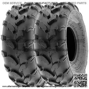 18x7-8 18x7x8 ATV UTV Tires 6 PR Tubeless A003 [Set of 2]