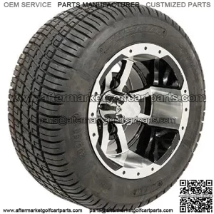 10" Storm Trooper Golf Cart Wheels Mounted on 205/50-10 (18") Tires - Set of 4