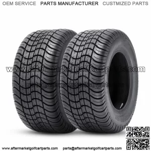 Set Of 2 205/50-10 Golf Cart Tires 205/50/10 4PR Heavy Duty Tubeless Replacement