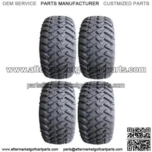 Full set of MotoSport EFX Hammer (4ply) 23x9.5-14 Golf Cart Tires (4)