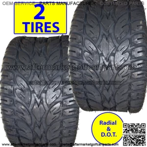 2) 245/50R-12 BLAZE GOLF CART TIRE 4ply Radial DOT 20x9.50-12 245/50-12