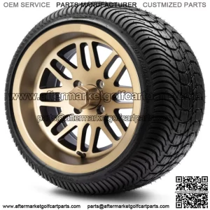 14" Mayhem Bronze Golf Cart Wheels and Tires (205-30-14) Set of 4