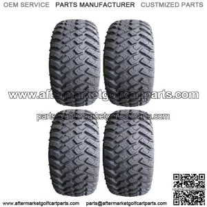 Full set of MotoSport Hammer (4ply) 23x9.5-12 Golf Cart Tires (4)