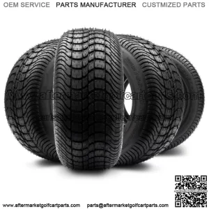 (4) 205/50-10 DOT Street Tires for EZGO, Club Car, Yamaha Golf Carts