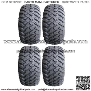 Full set of MotoSport Hammer (4ply) 22x9.5-10 Golf Cart Tires (4)