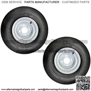 Two Golf Cart Tires On Rims 18 X 8.5 X 8 18-850-8 18X8.50-8 White 4 Lug 18 in.,18x8.50-8 GTX OEM Golf Cart Wheels and Golf Cart Tires Combo - Set of 4 (18x8.5-8, White),10" VAMPIRE Golf Cart Wheels and 205/50-10 DOT Low Profile Golf Cart Tires Combo - Set of 4
