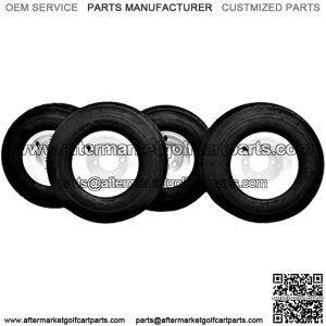 18x8.50-8 with 8x7 White Assembly for Golf Cart and Lawn Mower (Set of 4)