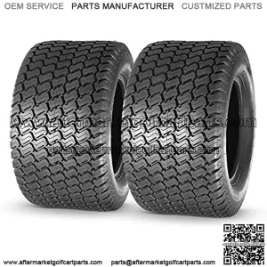 24x12.00-12 Turf Lawn Mower Golf Cart Tractor Tires 4Ply P332 Tubeless, Set of 2
