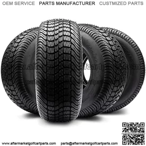 205/65-10 DOT Street Tires for EZGO, Club Car, Yamaha Golf Carts (205/65-10, Set of 4 Tires)