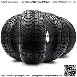 205/50-10 DOT Street Tires for EZGO, Club Car, Yamaha Golf Carts (205/50-10, Set of 4 Tires)