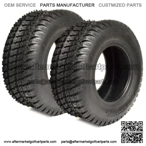 (2) 16/6.50-8,16/6.50x8 Lawnmower / Golf Cart Turf 4 ply Tubeless Tires