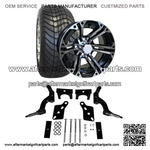 Club Car Precedent Golf Cart Street Tire/Wheel & 3" Lift Kit Bundle